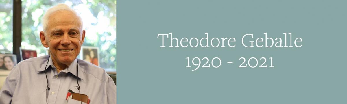 Theodore Ted Geballe 1920-2021