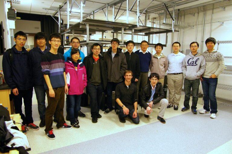 Xiaoping’s farewell and setting up the New Campbell Laser Lab! (Winter 2014)