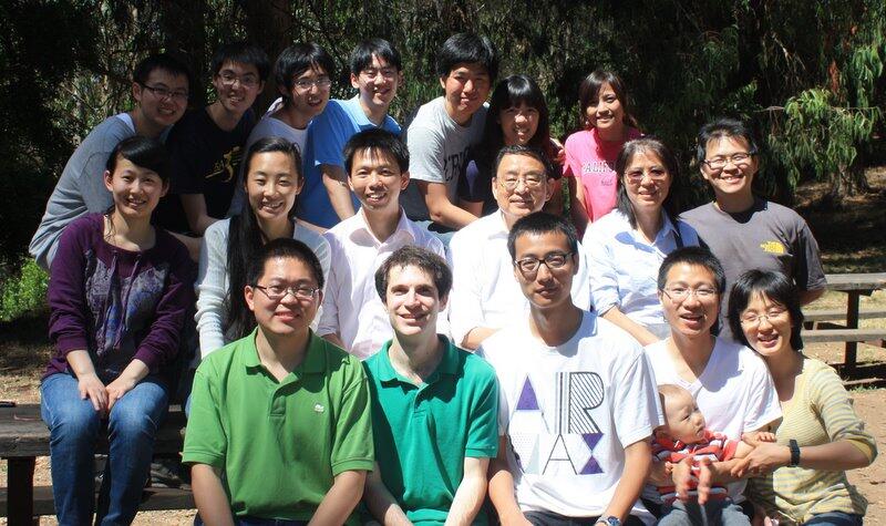 Group photo, August 2011. Top row left to right: Xiaoping, Jason, Long, David, Jonghwan, Hui Ling. Center row: Yaqing, Amber and Feng, Ron Shen and Hsiaolin, Tom. Bottom row: Fajun, Steve, Baisong, Kaihui and baby Joseph and Ying. Group photo, August 2011. Top row left to right: Xiaoping, Jason, Long, David, Jonghwan, Hui Ling. C