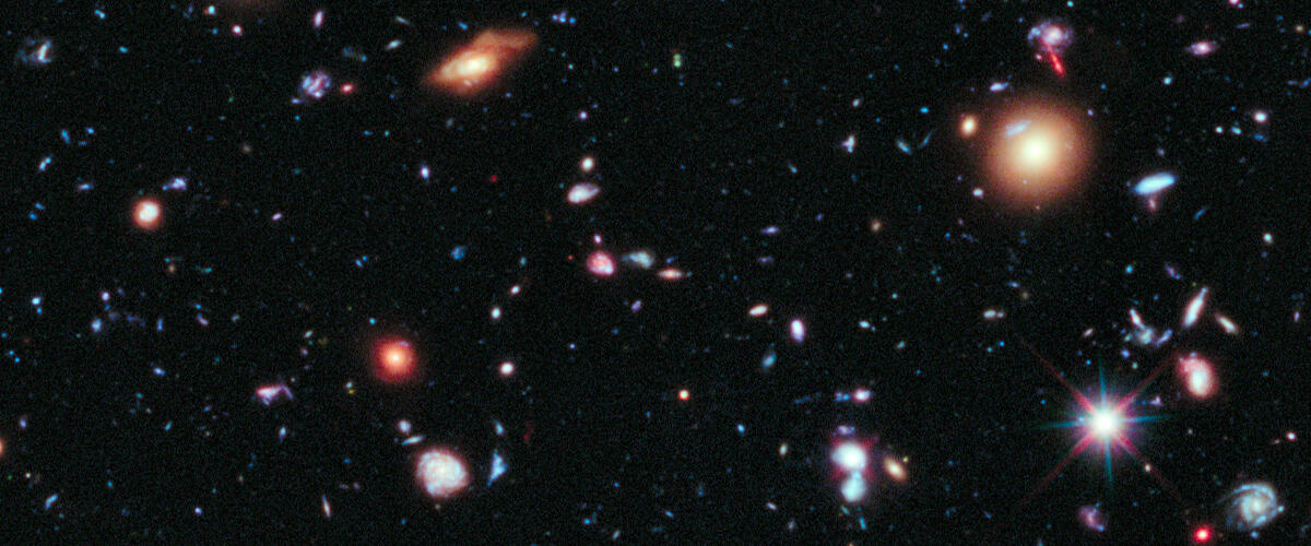 Image of galaxies in space