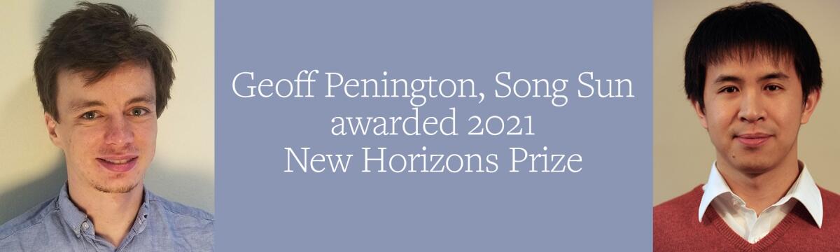 Geoff Penington Receives Early Career Breakthrough Prize
