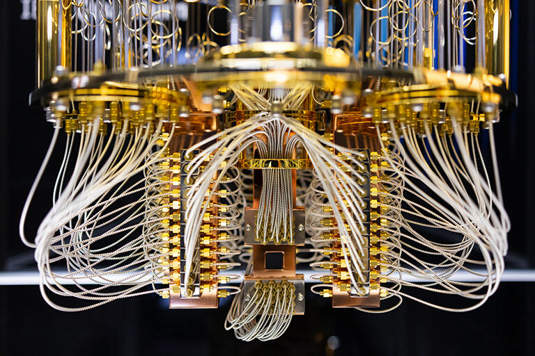 photo of IBM "quantum" computer