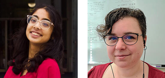 Photo of Shreya Puranam and Mentor Erin Hansen