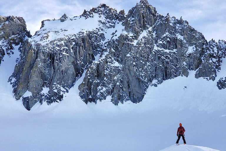 Roger Romani on the Palisade Glacier