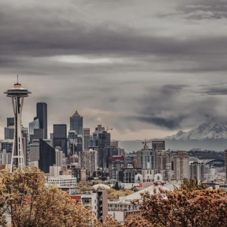 Skyline of Seattle, this year's location of Snowmass